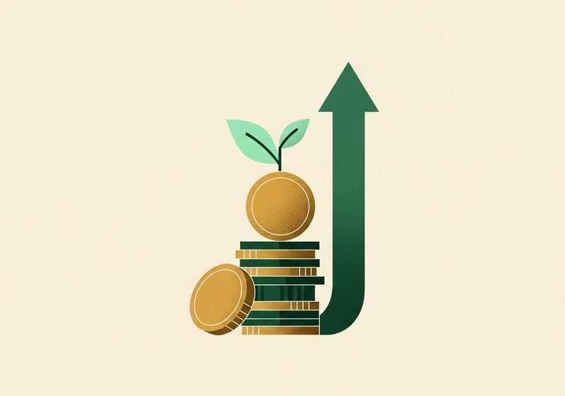 Flat illustration for the article Help your money work harder
