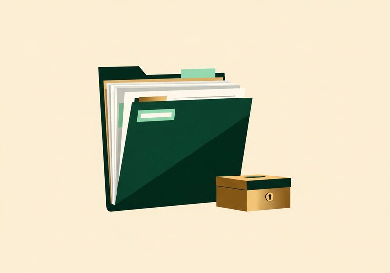 Flat illustration for the article Organize your way richer