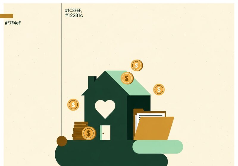 Flat illustration for the article 3 money rules that get you a happier home