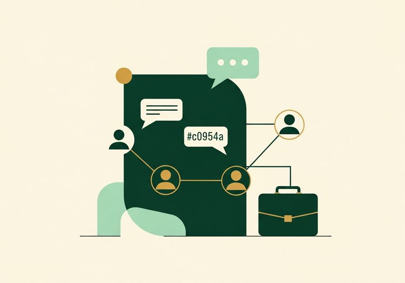 Flat illustration for the article Talk your way to a better job