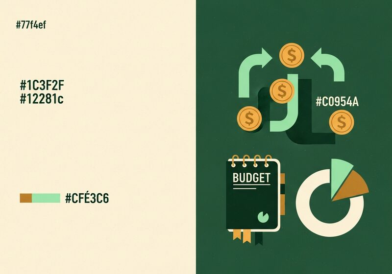 Flat illustration for the article Take control of your cash flow