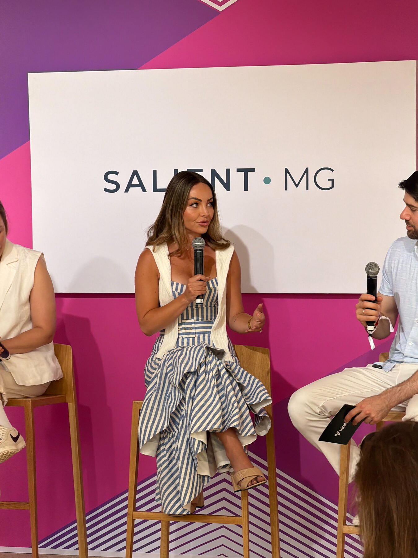 Nicole Lapin speaking on a panel at Cannes Lions 2026