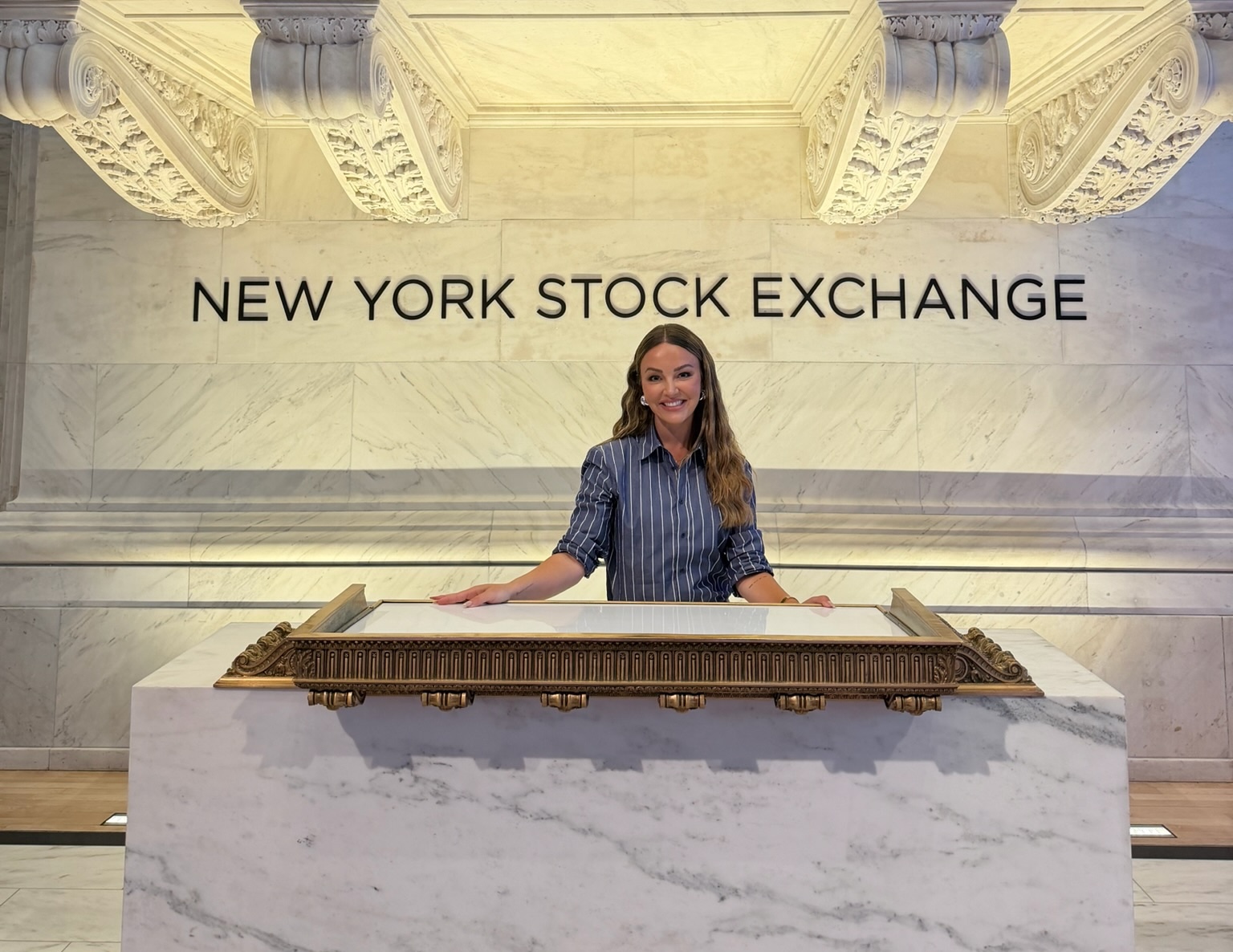 Nicole Lapin at the New York Stock Exchange