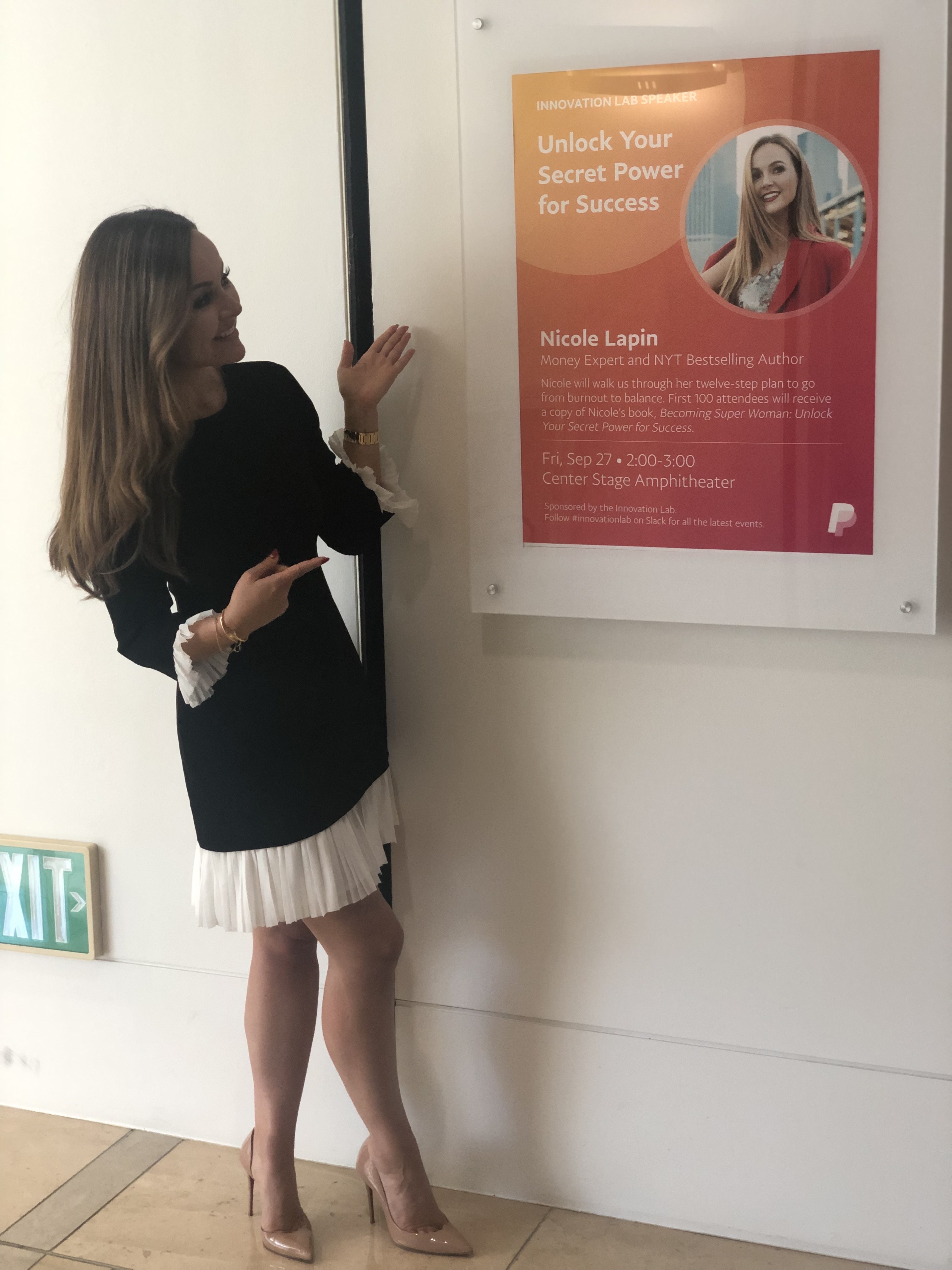 Nicole Lapin at the PayPal Innovation Lab